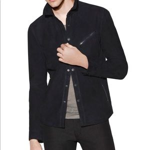 John Varvatos Men's Suede Shirt Jacket size 44